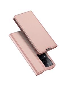 DUX DUCIS SkinPro Wallet Case Θήκη Πορτοφόλι με Stand - Rose Gold (Xiaomi Poco F4 5G)