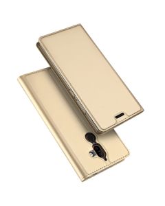 DUX DUCIS SkinPro Wallet Case Θήκη Πορτοφόλι με Δυνατότητα Stand - Gold (Nokia 7 Plus)