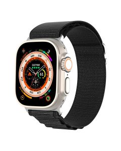 DUX DUCIS GS Watch Band Black - Λουράκι για Apple Watch 42/44/45/49mm (1/2/3/4/5/6/7/8/9/SE/Ultra)