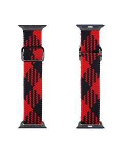 Dux Ducis Mixture Strap Watch Band Black / Red - Apple Watch 38/40/41mm (1/2/3/4/5/6/7/8/SE)