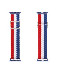 Dux Ducis Mixture Strap Watch Band Blue / White / Red - Apple Watch 38/40/41mm (1/2/3/4/5/6/7/8/SE)