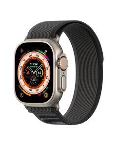 DUX DUCIS YJ Watch Band - Black / Grey - Λουράκι για Apple Watch 38/40/41mm (1/2/3/4/5/6/7/8/9/SE)