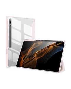 DUX DUCIS Toby Armored Smart Book Case Θήκη με Δυνατότητα Stand - Pink (Samsung Galaxy Tab S8 Ultra 14.6)