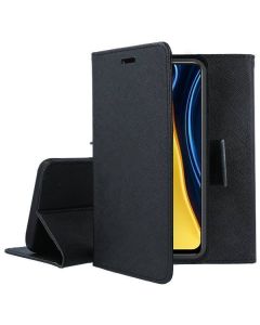 Tel1 Fancy Diary Case Θήκη Πορτοφόλι με δυνατότητα Stand Black (Xiaomi Redmi 13)