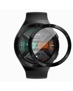 Bestsuit Flexible Hybrid Full Face Αντιχαρακτικό Γυαλί 5H Tempered Glass Μαύρο (Huawei Watch GT 2E 46mm)