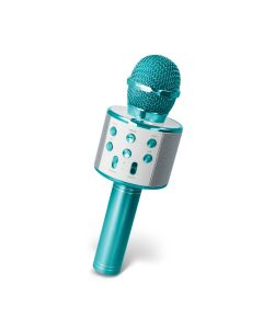 Forever BMS-300 Microphone with Bluetooth Speaker Ασύρματο Μικρόφωνο Karaoke - Blue