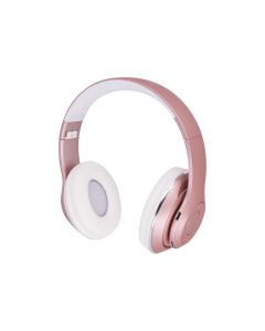 Forever Bluetooth Wireless Headphones Music Soul BHS-300 Ασύρματα Στερεοφωνικά Ακουστικά Pink
