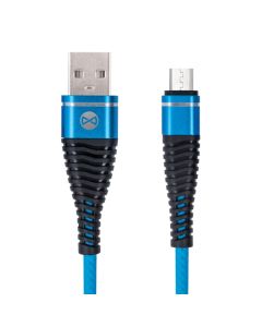 Forever Shark Cable USB - Micro USB Data Sync & Charging 2A 1m - Blue