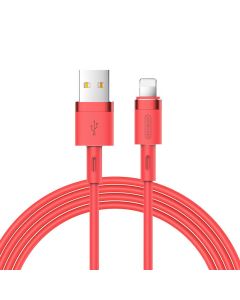 Joyroom S-1224N2 USB to Lightning Cable 2.4A 1.2m Καλώδιο Φόρτισης - Red