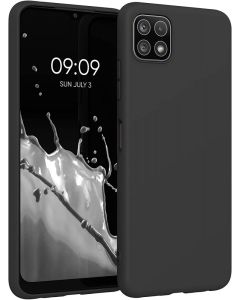 KWmobile TPU Silicone Case (55245.47) Black Matte (Samsung Galaxy A22 5G)