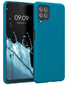 KWmobile TPU Silicone Case (55493.224) Caribbean Blue (Samsung Galaxy A22 4G)