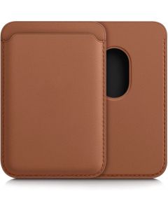 KWmobile Magnetic PU Leather Card Holder (54606.05) Brown (iPhone 12/13/14 Series)