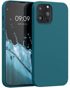 KWmobile TPU Silicone Case (55971.57) Teal Matte (iPhone 13 Pro Max)