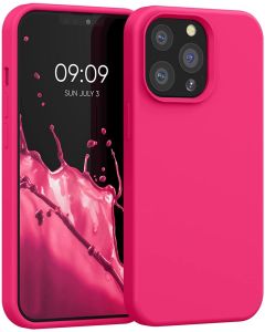 KWmobile Hard Rubber Case Θήκη Σιλικόνης (55880.77) Neon Pink (iPhone 13 Pro)