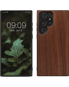 KWmobile Wooden Case (60296.18) Θήκη Ξύλινη Dark Brown (Samsung Galaxy S23 Ultra)