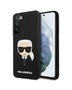 Karl Lagerfeld KLHCS22MSLKHBK Hardcase Silicone Karl's Head - Black (Samsung Galaxy S22 Plus 5G)