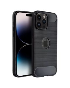 TPU Carbon Rugged Armor Case Black (iPhone 14 Pro Max)