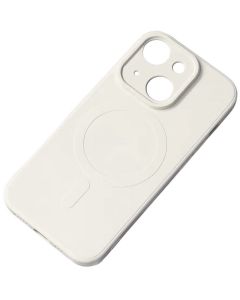 MagSafe Silicone Case Θήκη Σιλικόνης Συμβατή με MagSafe - Cream (iPhone 15)