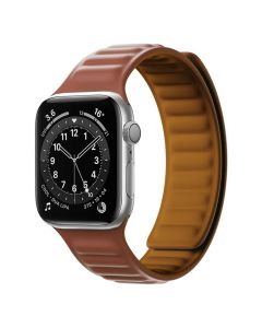 Magnetic Strap Watchband Λουράκι για Apple Watch 40/41/42mm (4/5/6/7/8/9/10/11/SE) - Bangle Brown