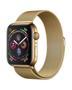 Magnetic Milanese Bracelet Stainless Steel Gold για Apple Watch 38/40/41mm (1/2/3/4/5/6/7/8/SE)