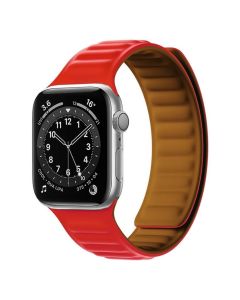 Magnetic Strap Watchband Λουράκι για Apple Watch 42/44/45/49mm (1/2/3/4/5/6/7/8/9/SE/ULTRA) - Bangle Red
