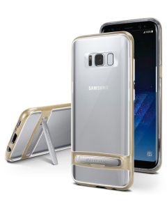 Goospery Dream Bumper Hybrid Case with Kickstand Clear / Gold (Samsung Galaxy S8 Plus)