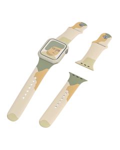 Silicone Replacement Band Camo Light Green Yellow Λουράκι Σιλικόνης για Apple Watch 38/40/41mm Series 2/3/4/5/6/7