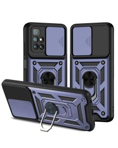 NOX Camera Slide Hard Case Σκληρή Θήκη με Κάλυμμα Κάμερας - Dark Blue (Xiaomi Redmi 10)
