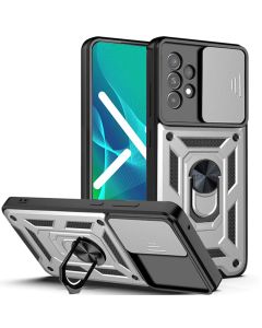 NOX Camera Slide Hard Case Σκληρή Θήκη με Κάλυμμα Κάμερας - Silver (Samsung Galaxy A13 4G)