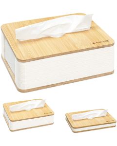 Navaris Accordion Tissues Box (54280.01) Κουτί Αποθήκευσης για Χαρτομάντηλα από Μπαμπού - MT51230