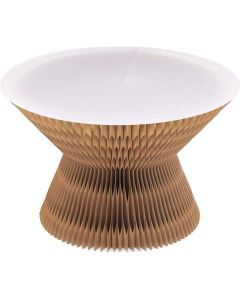 Navaris Cardboard Table with Acrylic Top (54653.05) Αναδιπλούμενο Τραπεζάκι 58 x 37cm - Καφέ