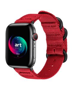 Nylon Braided Strap Υφασμάτινο Λουράκι (Apple Watch 38/40/41mm 1/2/3/4/5/6/7/SE) Red