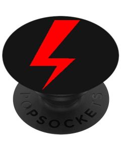 PopSockets PopGrip Custom Lightning Strike - Black (86443)