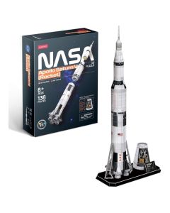 Cubic Fun DS1059H National Geographic Apollo Saturn V Rocket 136 Pcs