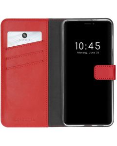 Selencia Era Genuine Leather Wallet Case Δερμάτινη Θήκη Πορτοφόλι - Red (iPhone 13 Mini)