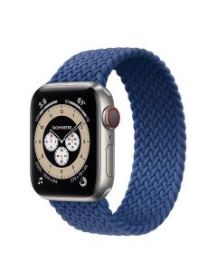 Stoband Hera Braided Strap Υφασμάτινο Λουράκι Size M (Apple Watch 42/44/45mm 1/2/3/4/5/6/7/SE) - Blue