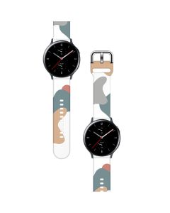 Silicone Replacement Band Camo Green Gray Λουράκι Σιλικόνης για Samsung Galaxy Watch 42mm