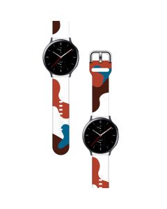 Silicone Replacement Band Camo Red Λουράκι Σιλικόνης για Samsung Galaxy Watch 42mm