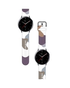 Silicone Replacement Band Camo Purple Λουράκι Σιλικόνης για Samsung Galaxy Watch 42mm