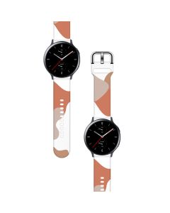 Silicone Replacement Band Camo Orange Brown Λουράκι Σιλικόνης για Samsung Galaxy Watch 46mm
