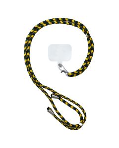 Stylish Cord Smartphone Lanyard Strap Λουράκι Θήκης Κινητού - Black / Green / Yellow