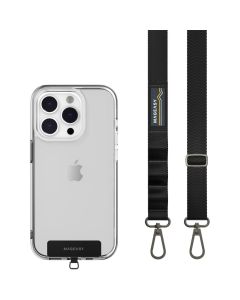 MagEasy Strap + Strap Card (MPHIPH159BK23) Universal Neck Strap Λουράκι - Black