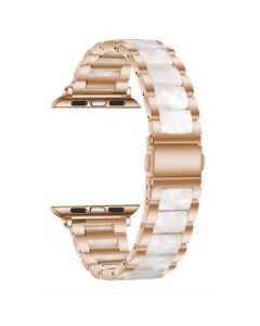 TECH-PROTECT Modern Stainless Steel Watch Bracelet Stone White για Apple Watch 38/40/41 mm (4/5/6/7/8/9/SE)