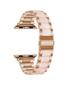 TECH-PROTECT Modern Stainless Steel Watch Bracelet Stone Marble Pink για Apple Watch 38/40/41 mm (4/5/6/7/8/9/SE)