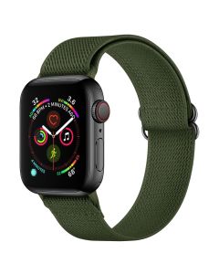TECH-PROTECT Mellow - Green - Ελαστικό Υφασμάτινο Λουράκι για Apple Watch 42/44/45 mm (4/5/6/7/SE)