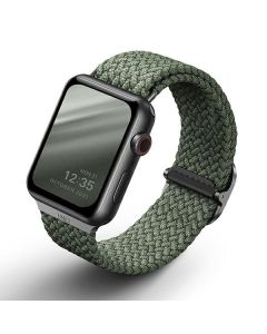 UNIQ Aspen Braided Strap Υφασμάτινο Λουράκι (Apple Watch 38/40mm 1/2/3/4/5/6/SE) - Cypress Green