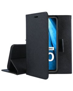 Tel1 Fancy Diary Case Θήκη Πορτοφόλι με δυνατότητα Stand Black (Xiaomi Redmi 10)