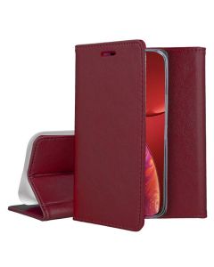 Forcell Magnet Wallet Case Θήκη Πορτοφόλι με δυνατότητα Stand Burgundy (iPhone 13 Mini) - MT54911