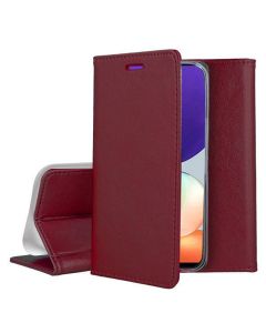 Forcell Magnet Wallet Case Θήκη Πορτοφόλι με δυνατότητα Stand Burgundy (Samsung Galaxy A22 4G)