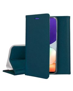 Forcell Magnet Wallet Case Θήκη Πορτοφόλι με δυνατότητα Stand Dark Green (Samsung Galaxy A22 4G)